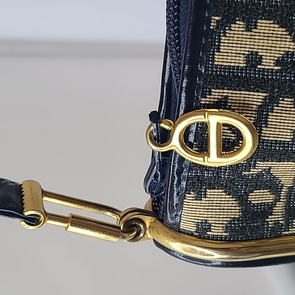 DIOR VINTAGE 1970’S DIORISSIMO CANVAS/LEATHER/GOLD 3WAY CLUTCH/SHLDER/CROSS BODY - Picture 6 of 17